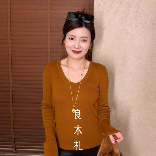 【预售7天】良木礼圆领打底T（D251102751F） 商品图1