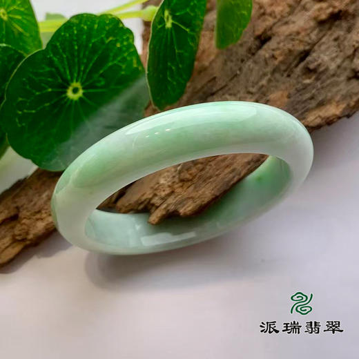 派瑞翡翠 翡翠手镯 糯种 绿色 商品图0