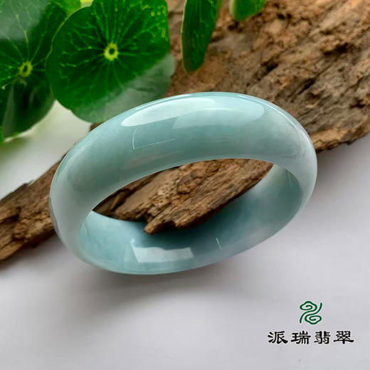 派瑞翡翠 翡翠手镯 糯种 绿色 商品图0