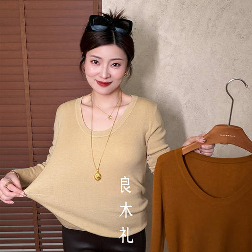 【预售7天】良木礼圆领打底T（D251102751F） 商品图5