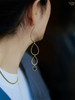 SpoiledBrat Jewelry黑发晶四层水滴耳环 商品缩略图2