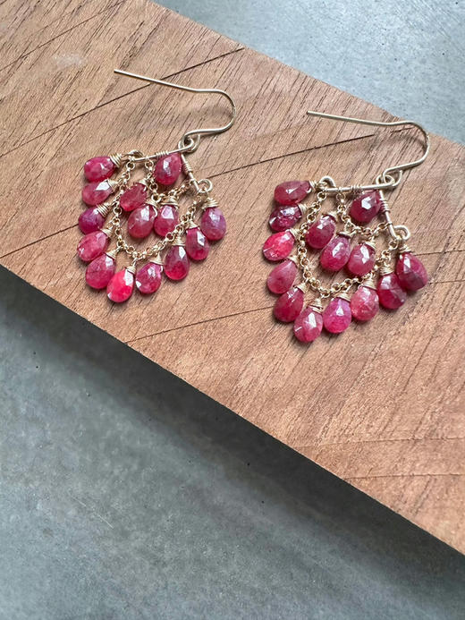 SpoiledBrat Jewelry红宝石耳环 商品图3