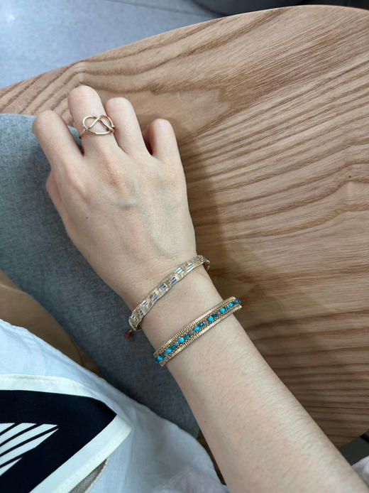 SpoiledBrat Jewelry轨道系列 | 绿松石磷灰石手镯 商品图4