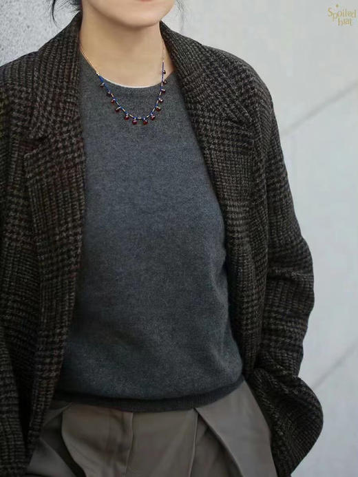 SpoiledBrat Jewelry石榴石青金石和橄榄石项链 商品图3