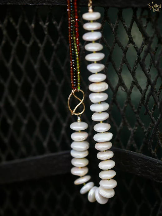 SpoiledBrat Jewelry纽扣珍珠彩珠项链 商品图3