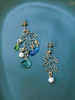 SpoiledBrat Jewelry珊瑚系列｜海蓝宝珍珠磷灰石不对称耳环 商品缩略图0