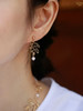 SpoiledBrat Jewelry珊瑚系列｜海蓝宝珍珠磷灰石不对称耳环 商品缩略图3