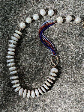 SpoiledBrat Jewelry纽扣珍珠彩珠项链