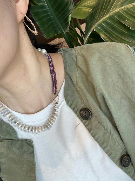 SpoiledBrat Jewelry纽扣珍珠彩珠项链 商品图7