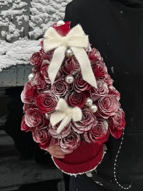 圣诞限定  高原之吻 · 玫瑰圣诞树花桶