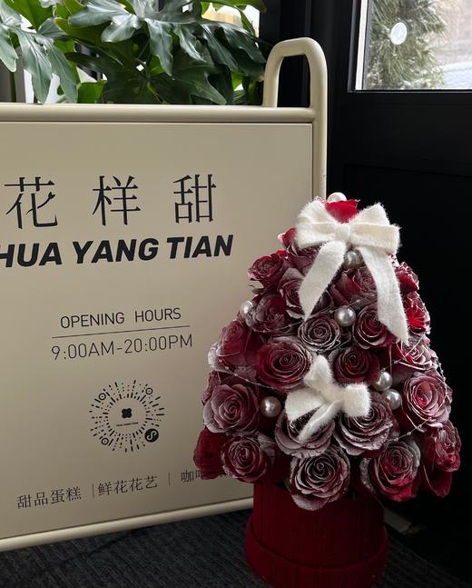 圣诞限定  高原之吻 · 玫瑰圣诞树花桶 商品图1