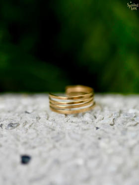 SpoiledBrat Jewelry注金四层耳骨夹