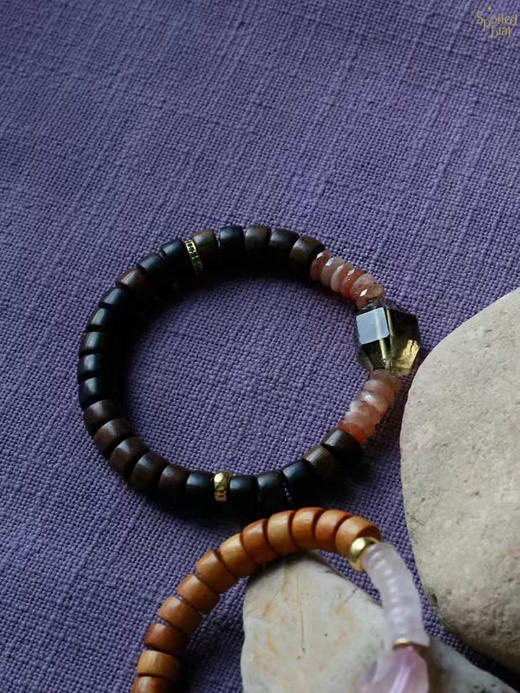 SpoiledBrat Jewelry檀香木香槟晶手串 商品图0