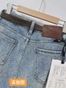 抢购价-不支持退【自营】🔥🔥🔥【爆款牛仔】加厚密密绒～复古兰！0986小个子牛仔冬季加绒直筒阔腿裤-喜出 商品缩略图4