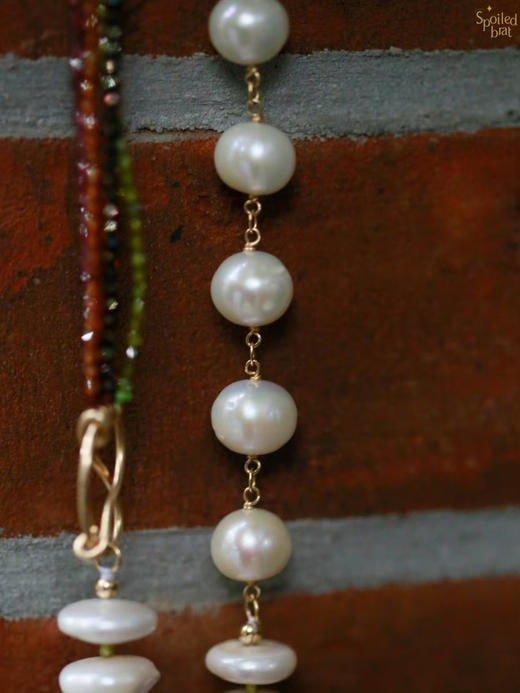 SpoiledBrat Jewelry纽扣珍珠彩珠项链 商品图6