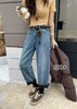 女王节抢购价-不支持退（清）【自营】🔥🔥🔥【爆款牛仔】加厚密密绒～1190小个子款！高级感浅色牛仔软料冬季保暖哈伦牛仔裤-喜出 商品缩略图2