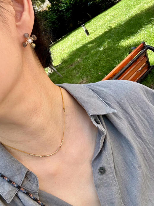 SpoiledBrat Jewelry十字耳环系列｜月光石珍珠耳环 商品图7