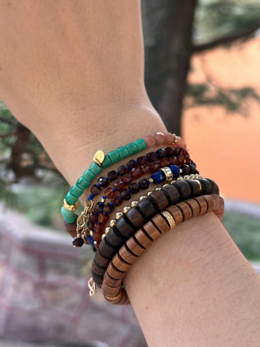 SpoiledBrat Jewelry檀香木香槟晶手串 商品图5