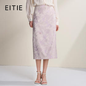 EITIE爱特爱提花新中式国风时尚印花2026年春季新款半裙A2606105