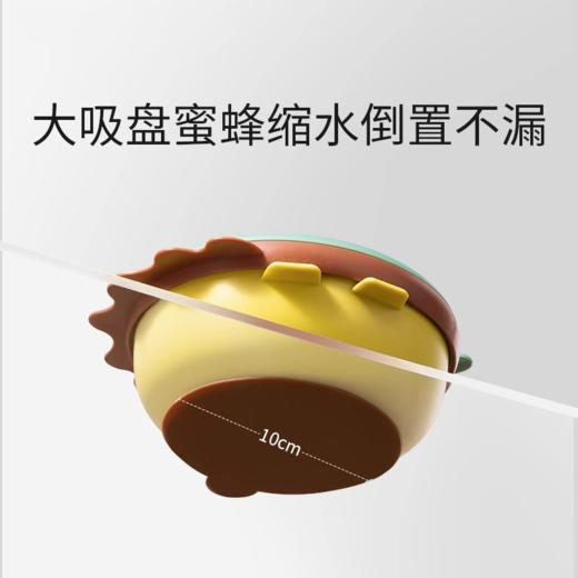不锈钢儿童注水保温餐盘 分格辅食碗 316L内胆 商品图3