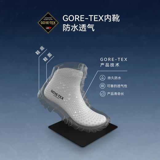 KAILAS凯乐石 男款中帮防水登山徒步鞋(MT5-3 GTX MID)KS2612127/KS2612227 商品图2