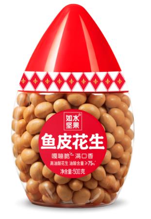 如水鱼皮花生(小红帽）-500g【年货】KY 商品图0