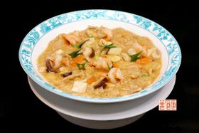 无锡油面筋烩鲜虾