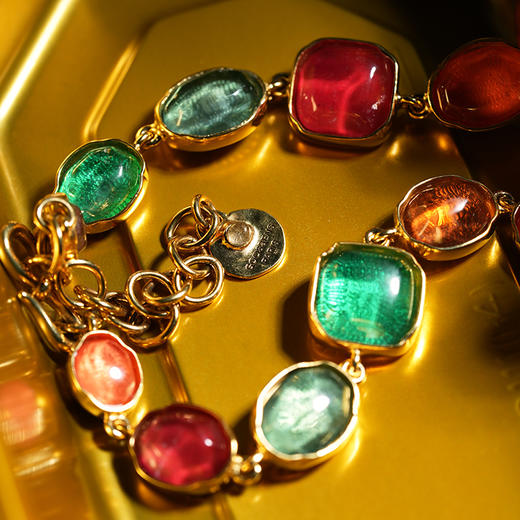 北京仓｜Goossens Paris-CABOCHONS-彩虹色 岩石水晶 项链［法国设计师］ 商品图4