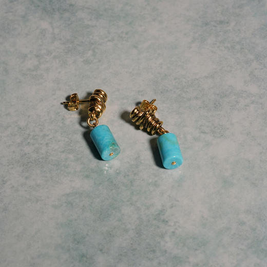 北京仓｜Goossens Paris-Ariane-绿松石 耳环  ［法国设计师］ 商品图1