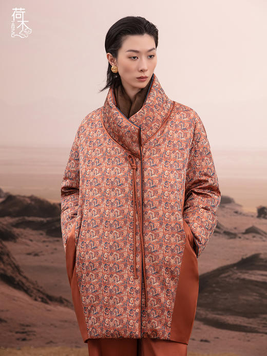 荷木HEMU丨韩仁锦系列白鹅绒中长款外套 商品图0