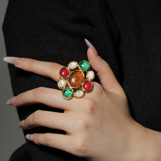 北京仓｜Goossens Paris-Lagune-多宝 岩石水晶 戒指［法国设计师］ 商品图2