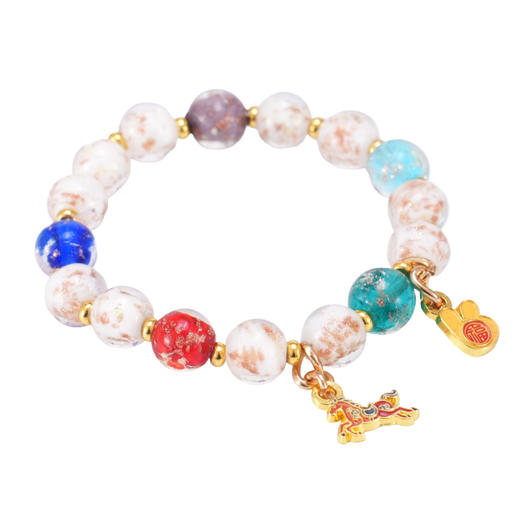 马年团团金箔琉璃手串 商品图6