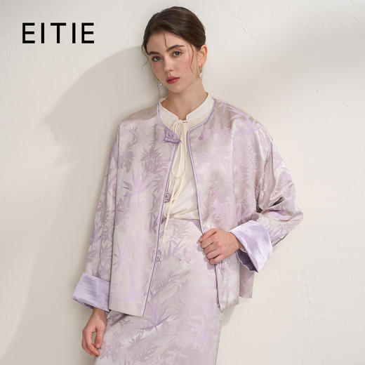 EITIE爱特爱提花新中式国风时尚印花2026年春季新款外套A2603107 商品图0