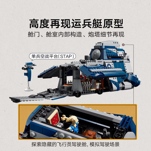 乐高积木星球大战费卢西亚战役分裂势力运兵艇L75435 商品图2