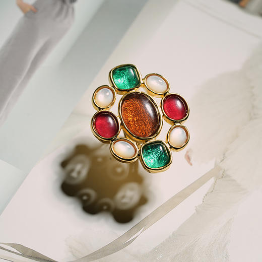 北京仓｜Goossens Paris-Lagune-多宝 岩石水晶 戒指［法国设计师］ 商品图1