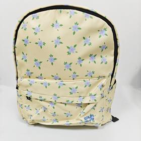 印花双肩包女校园通勤休闲百搭书包大容量学生背包