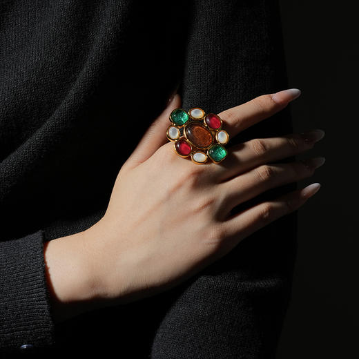 北京仓｜Goossens Paris-Lagune-多宝 岩石水晶 戒指［法国设计师］ 商品图0