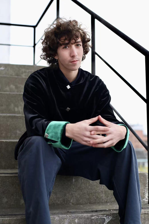 盛唐牡丹| 泊野男士丝绒外套 商品图2