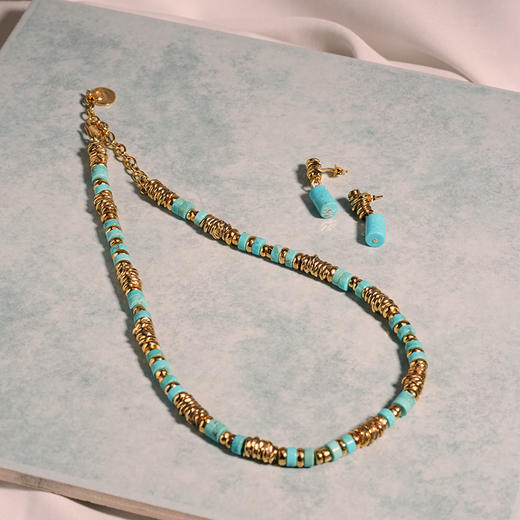 北京仓｜Goossens Paris-Ariane-绿松石 项链［法国设计师］ 商品图5