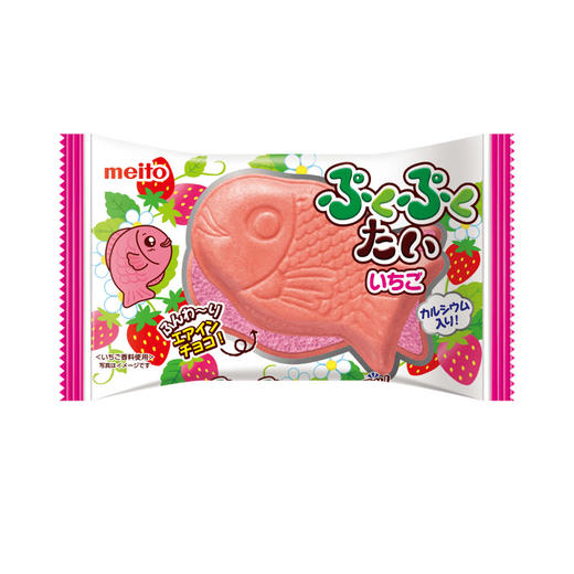 名糖鱼造型草莓味巧克力夹心威化饼干16.5g/152918 商品图1