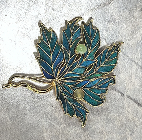 花丝镶嵌(大叶子胸针）