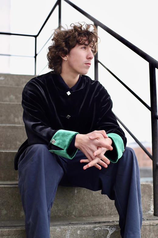 盛唐牡丹| 泊野男士丝绒外套 商品图1