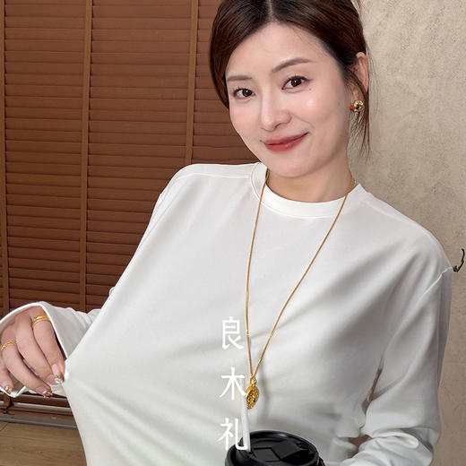 【预售7天】良木礼休闲白T（2750F） 商品图2