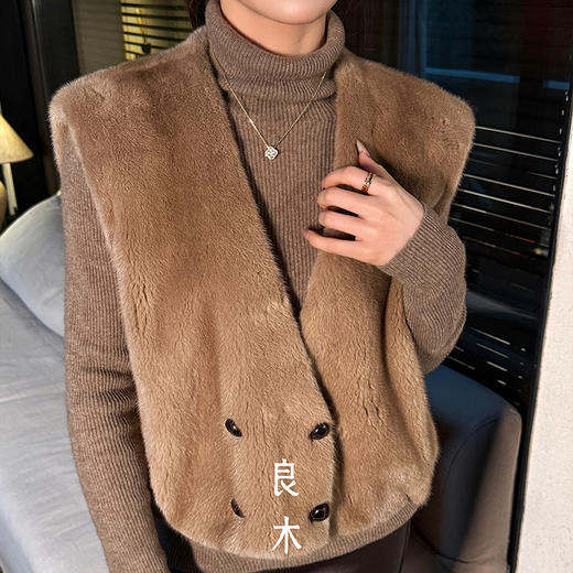 【预售7天】良木礼水貂马甲（D251103627F） 商品图2