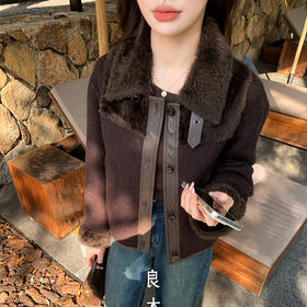 【特价不退不换】【预售7天】良木礼翻领皮毛一体（1101）