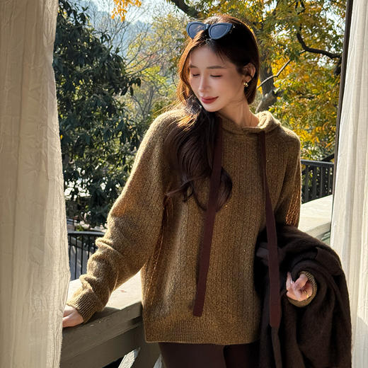 【预售7天】良木礼山羊绒连帽上衣（2224F） 商品图0