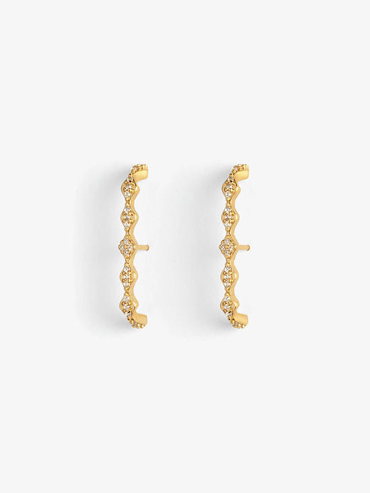 北京仓｜Leo Sedim-CADENCE-金色 锆石 单只 耳钉［法国设计师］ 商品图5