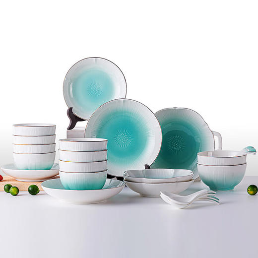 【分仓直发包邮】COSTA陶瓷餐具套装-花溢（25件套）CO-CJ002 商品图0