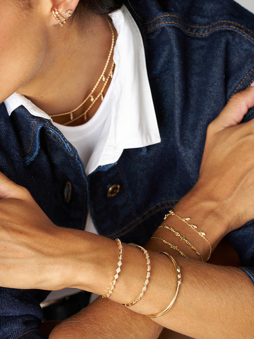 北京仓｜Leo Sedim-ORENA-金色 锆石 手镯［法国设计师］ 商品图6