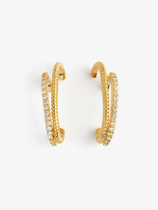 北京仓｜Leo sedim-ARCIS-金色 锆石 耳钉［法国设计师］ 商品图2